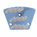 Standard Trapezoid 3 Zig Zag Segs Floor Grinding Diamond Plates