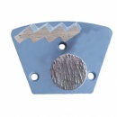 Diteq Stonekor Trapezoid Diamond W/ Zig Zag N Button Grind Segments