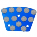12 Diamond Dots Trapezoid W/ M6 Threaded Terrazzo Grinding Shoes