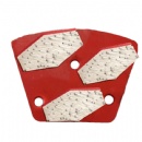 Trapezoid Compatible Triple Hexagon Segs Diamond Grinding Plates