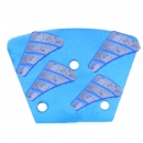 Trapezoid Grinding Shoes W/ Four Wave Diamond Segments