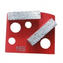 2 Rectangular Diamond Bars Polar Mag Floor Grinding Segments