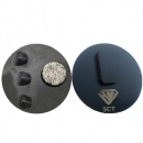 PCD de tres ojivas de cambio de velocidad terreco de 65 mm, con botón resistente al desgaste, resina epoxi para eliminar pucks