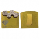 Klindex Quick Lock Single Twisty Diamond Concrete Grinding Segments