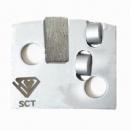 Polar Magnetic Sysem Double Half PCDs W/ Diamond Bar Floor Prep Mag Squares