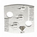 Polar Mag System Square Disc Tri-Quarter PCDs W/ Double Diamond Balace Bars
