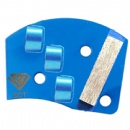 Contec Bolt-On Plate Triple Half Round Pcds Epoxy Coating Cutters