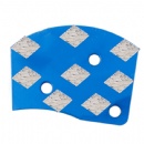 Contec Bolt - on plates 8s mini Rhombus segs Diamond molienda pad