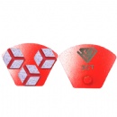 Suelo trapezoidal de tres piezas de jiansong para moler placas adhesivas metálicas