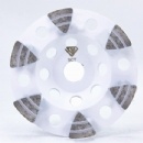 4'' 100mm 6S Shield Segments Terrazzo Grinding Diamond Cup Wheels