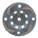 Rueda de molienda en forma de Copa de diamante molida con hormigón de sección en forma de l 4S de 4 pulgadas y 100 mm