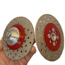 4.5'' 115mm Double Side Vacuum Brazed Diamond Cutting Grinding Discs