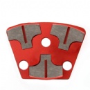 Trapezoid Triple T-Segments Magnetic Concrete Grinding Pads