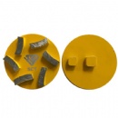 6 Seg Metal Diamond Grind Pucks With STI Integrated Pins