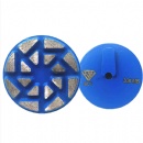 3'' Terrco Speed Shift Backing Vortex-Shape Segments Sintered Diamond Grinding Pucks