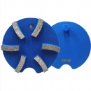 4'' 100mm Jiansong JS Floor Grinders 6S Turbo Segments Magnetic Diamond Grinding Pucks For Concrete Terrazzo Floorings
