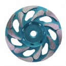 5'' 125mm 14S Meteor Segments Diamond Grinding Cup Wheels For Concrete Terrazzo Natural Stone