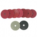 Aggressive Type Red Color Dry Wet Resin Polishing Pads