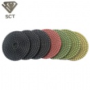 4IN. Durable Colorful Diamond Wet Marble Granite Polishing Pads