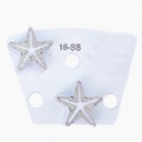 Placa de molienda trapezoide Segs de doble estrella para Warrior XPS ASL